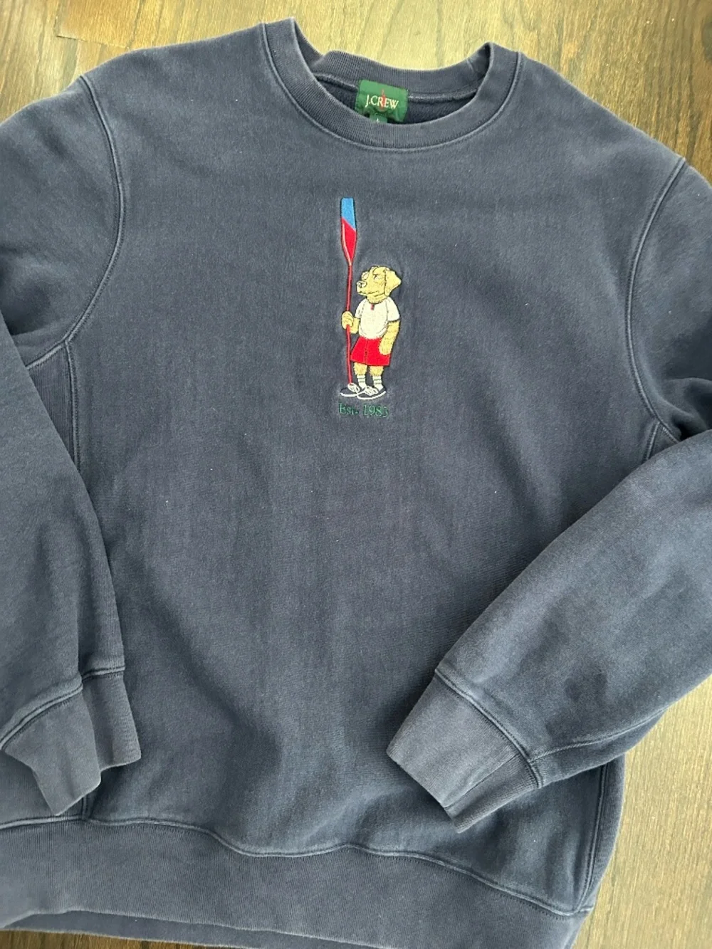Navy Crew Neck JCrew Sweatshirt with Bear